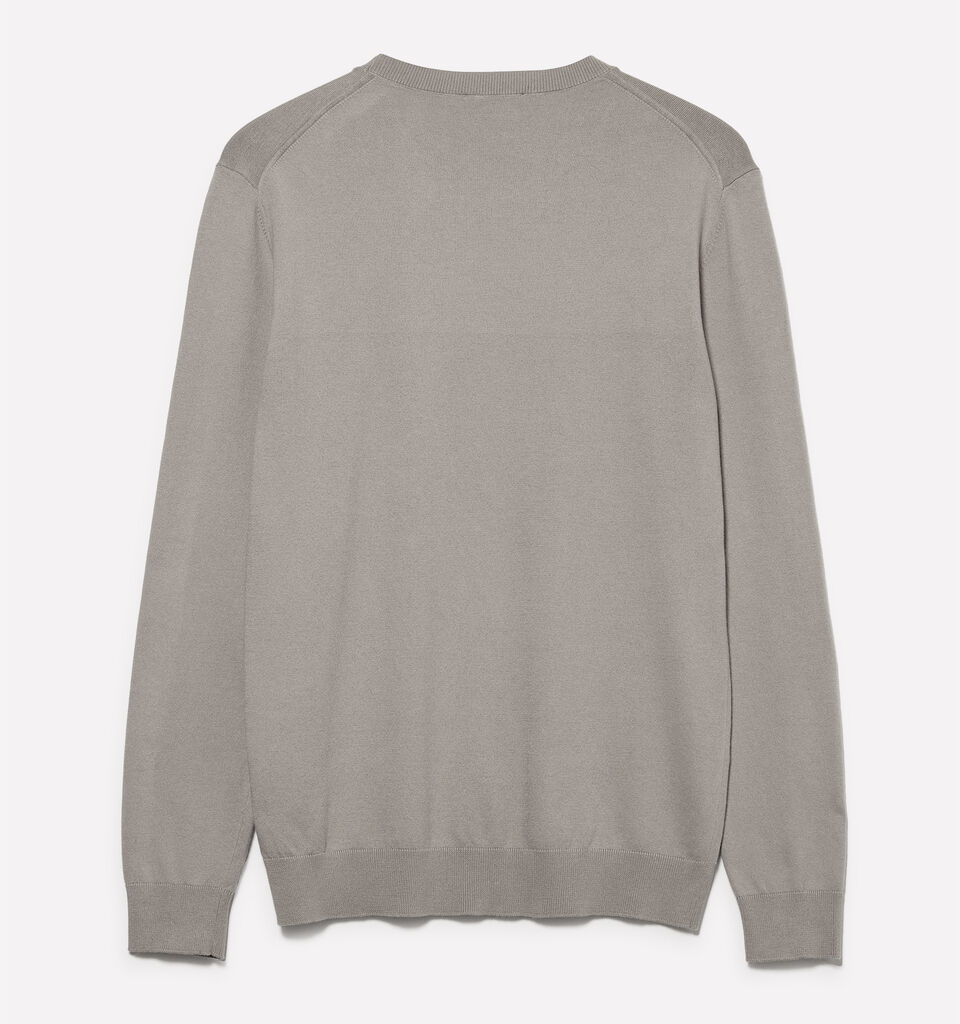 Gray crew neck sweater - men's crew neck sweaters - Gray | Sisley image number 2